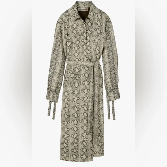 NWOT ZARA SRPLS RARE SNAKESKIN DRESS - Picture 1 of 6